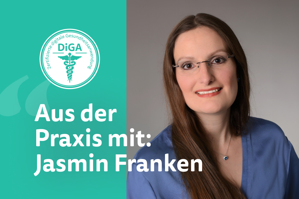 Jasmin Franken erklärt im Interview, wie sie DiGA als Hausarzt nutzt